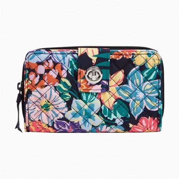 Vera Bradley Happy Bloom RFID Large Turlock Wallet - Picture 1 of 7